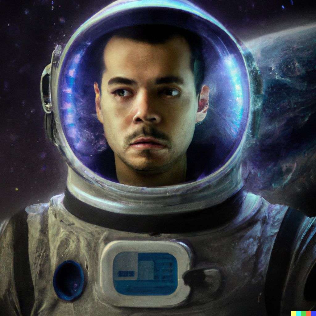 an astronaut, digital art, depth effects
